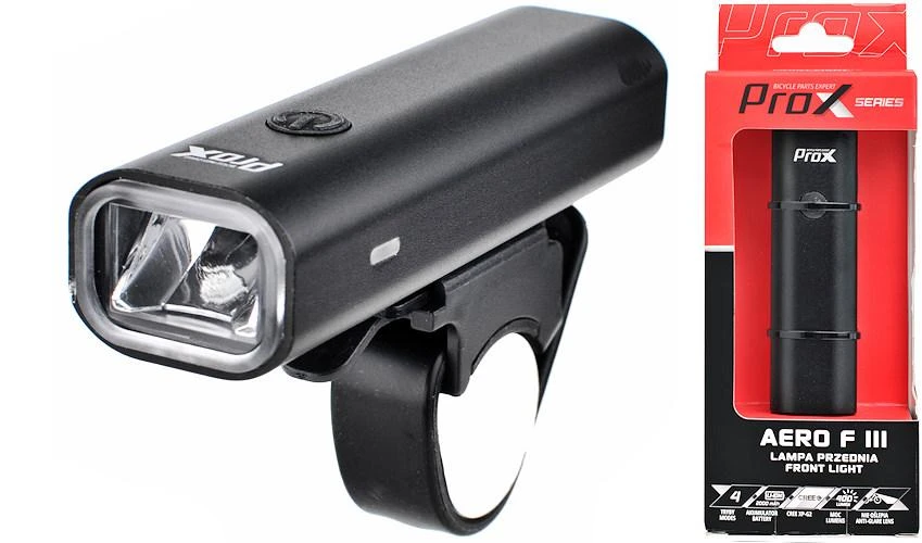 Priekinis dviračio žibintas Prox Aero F Iii 400 Lm Usb