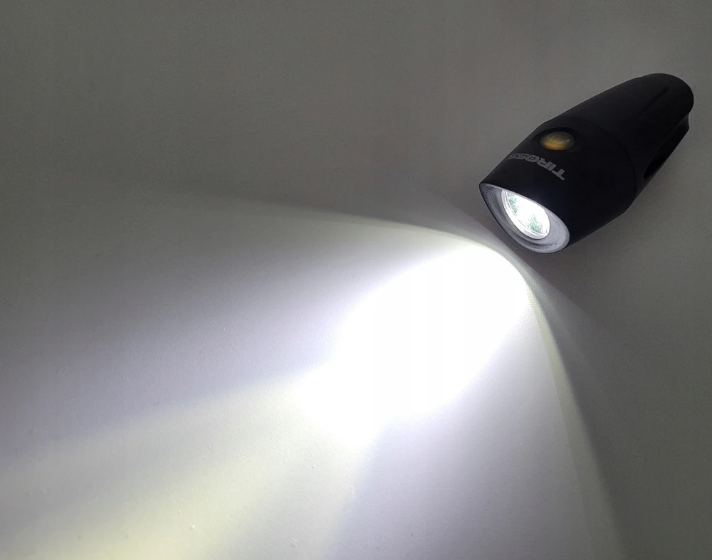 Priekinis dviračio žibintas Tiross TS-2211 1W LED, įkraunamas per USB