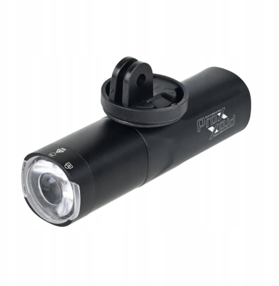 Priekinis žibintas Prox Kappa 800 lm, įkraunamas per USB, su GoPro tvirtinimu