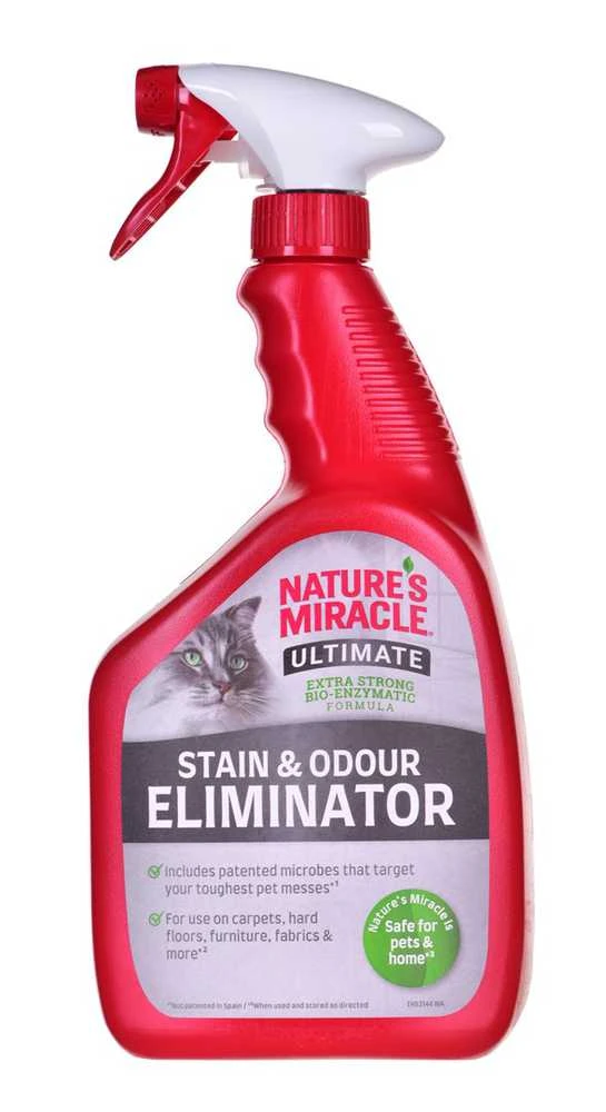 Valiklis kačių dėmėms ir kvapams šalinti Nature's Miracle Stain & Odour Eliminator, 946ml