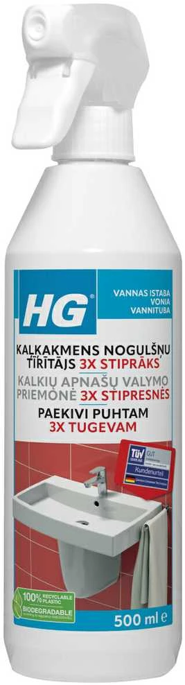 HG kalkių nuosėdų valiklis (3 kartus stipresnis), 0,5 l