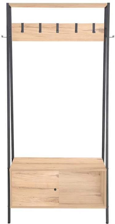 Home4You Prieškambario lentyna HANNES 84x40xH180cm Rustic melaminas