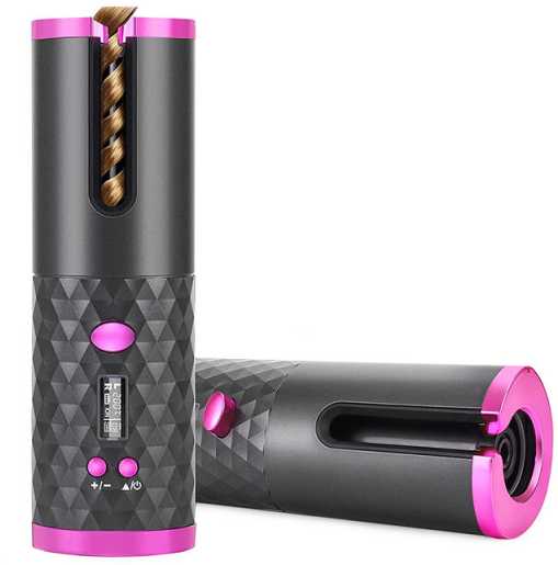 Automatinis plaukų garbanojimo aparatas LCD, 19 cm, 150-200 °C