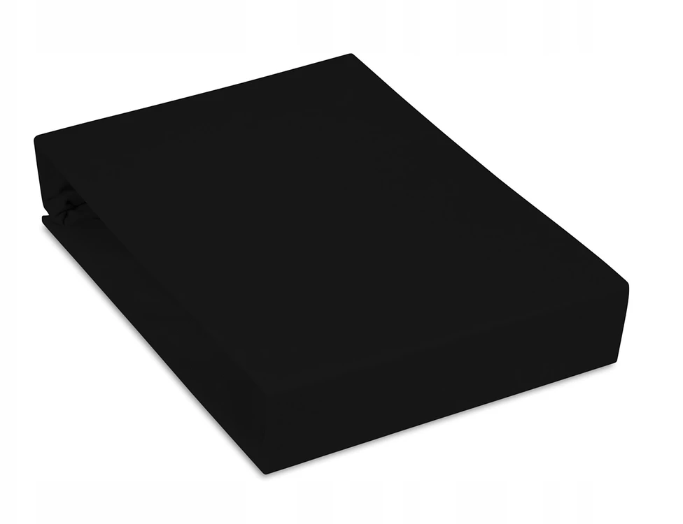 Prigludęs paklodė 70x200 cm juodas džersis