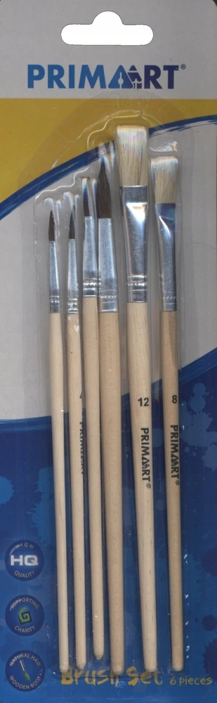 Starpak PRIMA ART ūs šepečiai 6vnt