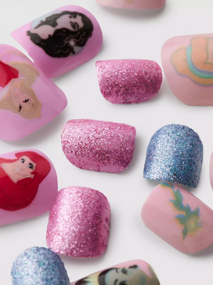 Primark Lipnūs nagų antgaliai dirbtiniai mini nagai 24vnt Disney princesės Ariel