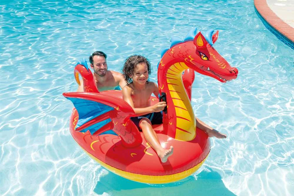 Pripučiamas plaustas INTEX Dragon 198x173cm