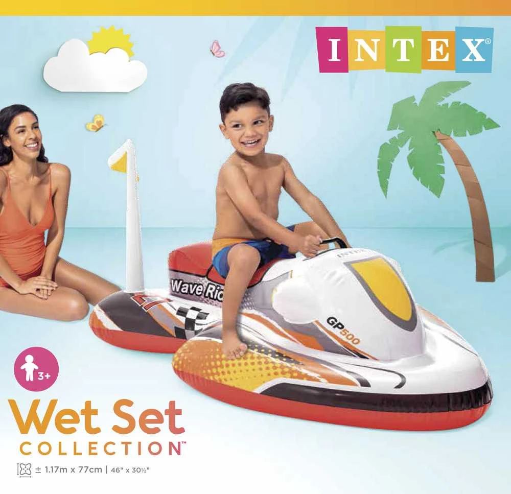 Daugiaspalvis „Intex Wave Rider Ride-On“, 117 x 77 cm, 3 ir vyresni
