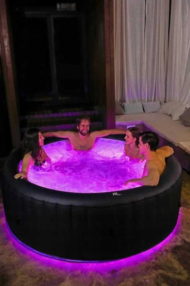 Mspa Pripučiamas sodo SPA, 6 asmenų kubilas, su oro purkštukais, LED apšvietimu ir greitu šildymu