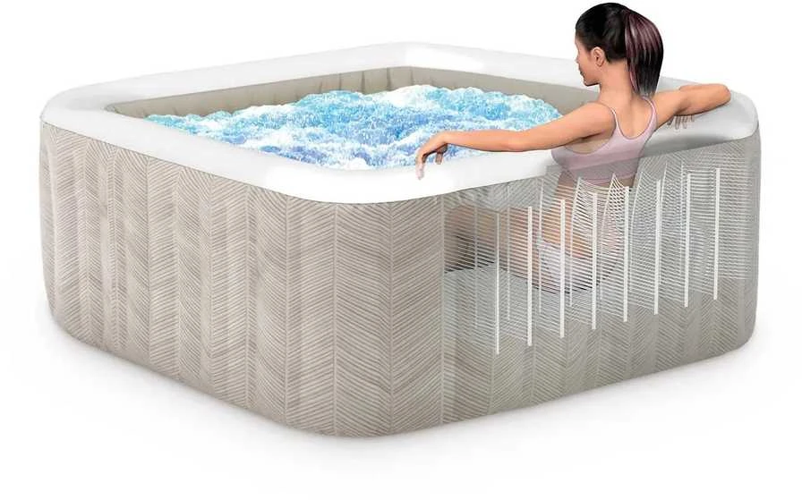 Intex Pripučiamas kubilas, 4 asmenų SPA su hidromasažu, nešiojamas sūkurinis baseinas, namų SPA su šildytuvu ir filtru