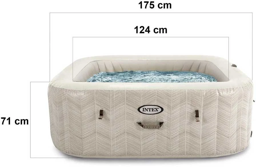 Intex Pripučiamas kubilas, 4 asmenų SPA su hidromasažu, nešiojamas sūkurinis baseinas, namų SPA su šildytuvu ir filtru