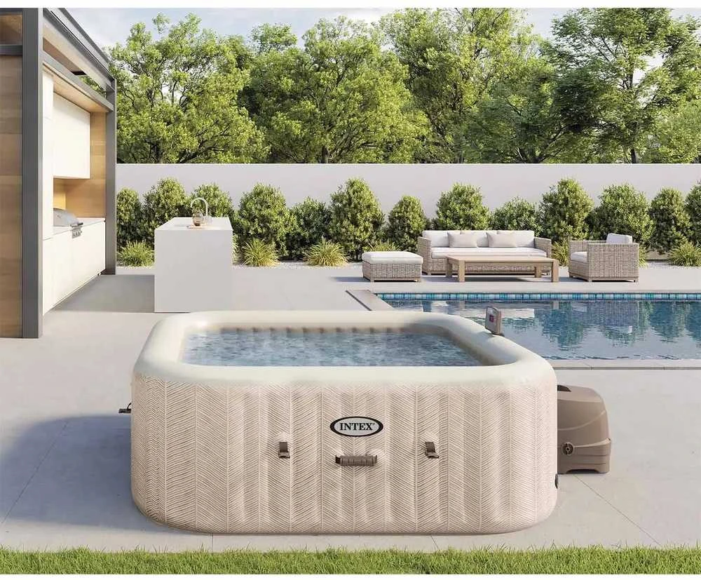 Intex Pripučiamas kubilas, 4 asmenų SPA su hidromasažu, nešiojamas sūkurinis baseinas, namų SPA su šildytuvu ir filtru