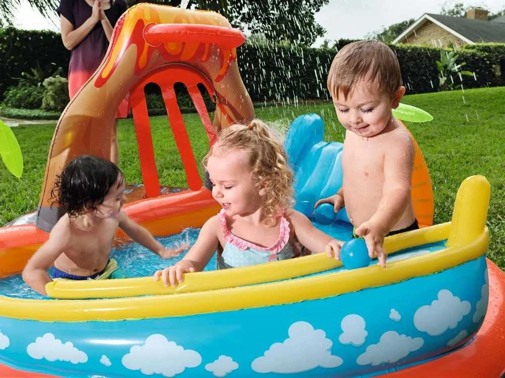 Bestway pripučiama žaidimų aikštelė - baseinas Ugnikalnis 265x265x104 cm (53069)