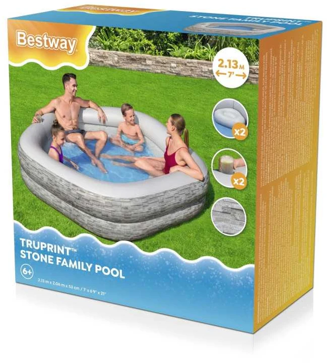 Baseinas 213x206x53cm su BESTWAY sėdynėmis
