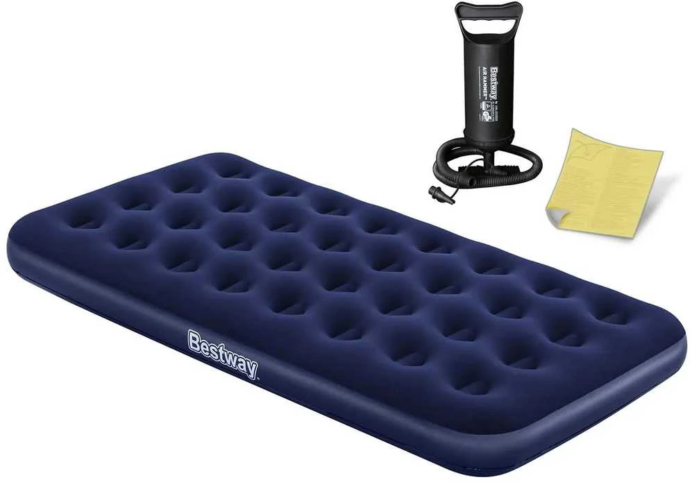 Pripučiamas čiužinys 188x99x22 cm su stūmokliniu pompa Bestway 67001