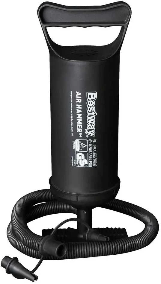 Pripučiamas čiužinys 191x132x22 cm su stūmokliniu pompa Bestway 67002