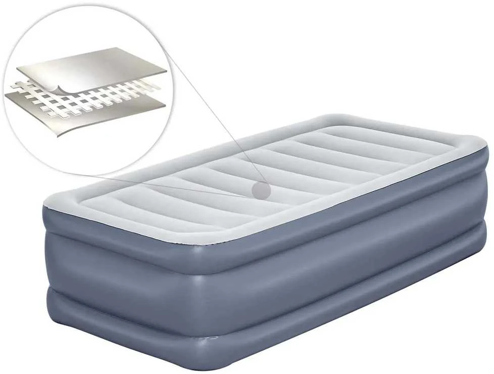 Vienvietis pripučiamas čiužinys su pompa Bestway 191x97x51 cm