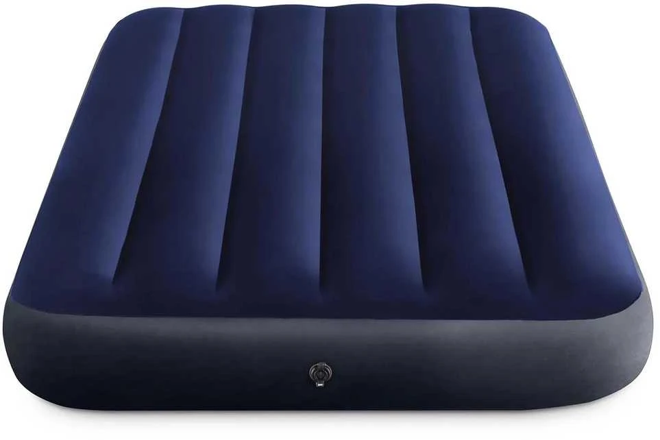 Pripučiamas čiužinys 191x99x25 cm su stūmokliniu pompa INTEX 64757