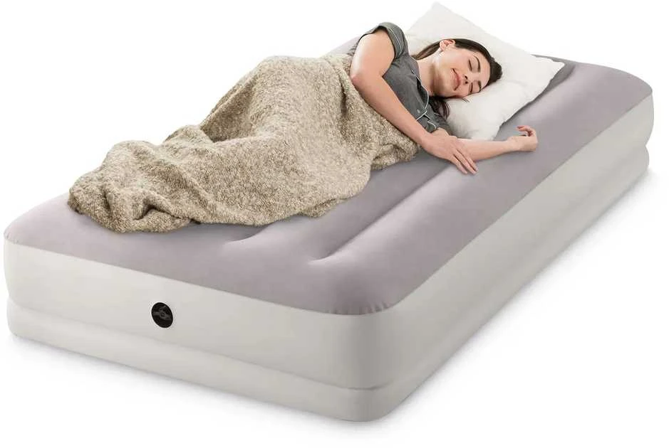 Pripučiamas vienvietis čiužinys su USB pompa INTEX 64177, 191x99x30 cm