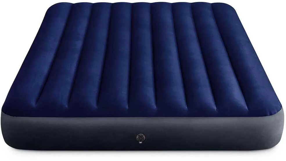 Pripučiamas čiužinys 203x152x25 cm su stūmokliniu pompa INTEX 64759