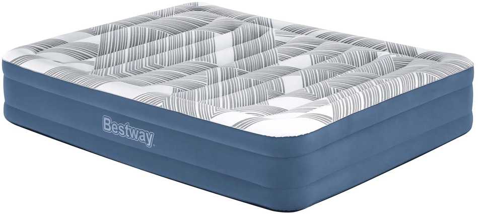 „Bestway 2“ asmens patogus karalienės čiužinys 203x152x36cm įmontuotas siurblys 6712y