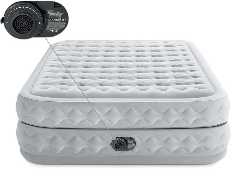 Pripučiamas čiužinys 203x152x51cm su įmontuotu elektriniu siurbliu INTEX 64490ND