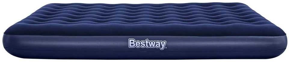 Pripučiamas čiužinys 203x183x22 cm su stūmokliniu pompa Bestway 67004