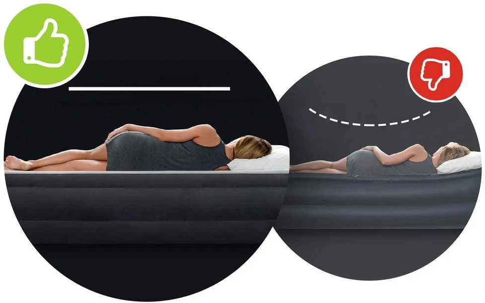 Intex Pripučiamas čiužinys su pagalvėle Dura-Beam Classic 183x203x25 cm #64144