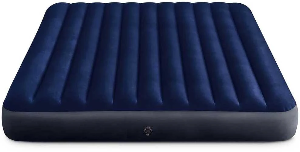Pripučiamas čiužinys 203x183x25 cm su stūmokliniu pompa INTEX 64755