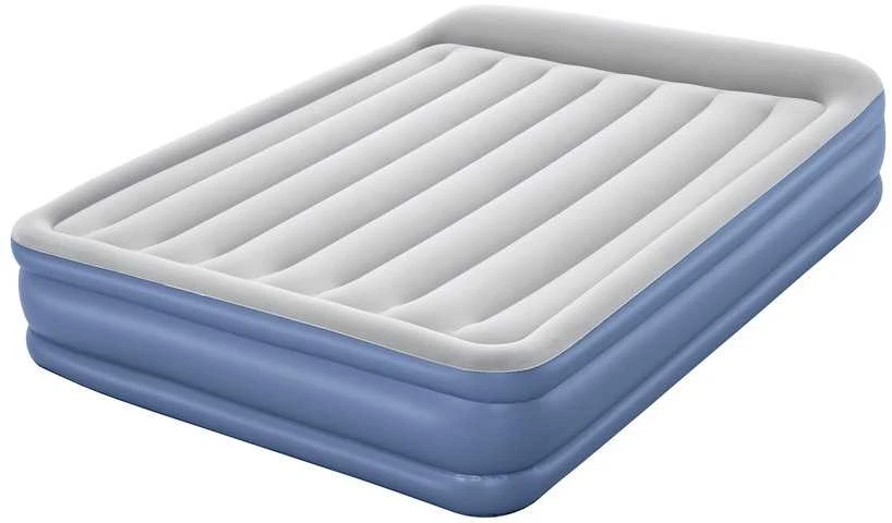 Pripučiamas čiužinys BESTWAY Tritech, pilka/mėlynas, 203 cm x 152 cm x 46 cm