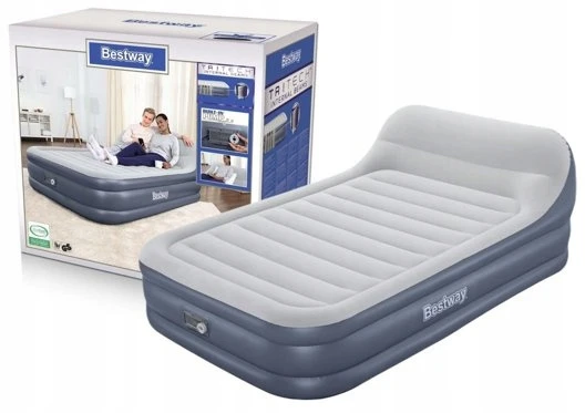 Pripučiamas čiužinys Bestway Tritech Queen SleekFlow Headboard, 226x152x84 cm, su integruota pompa