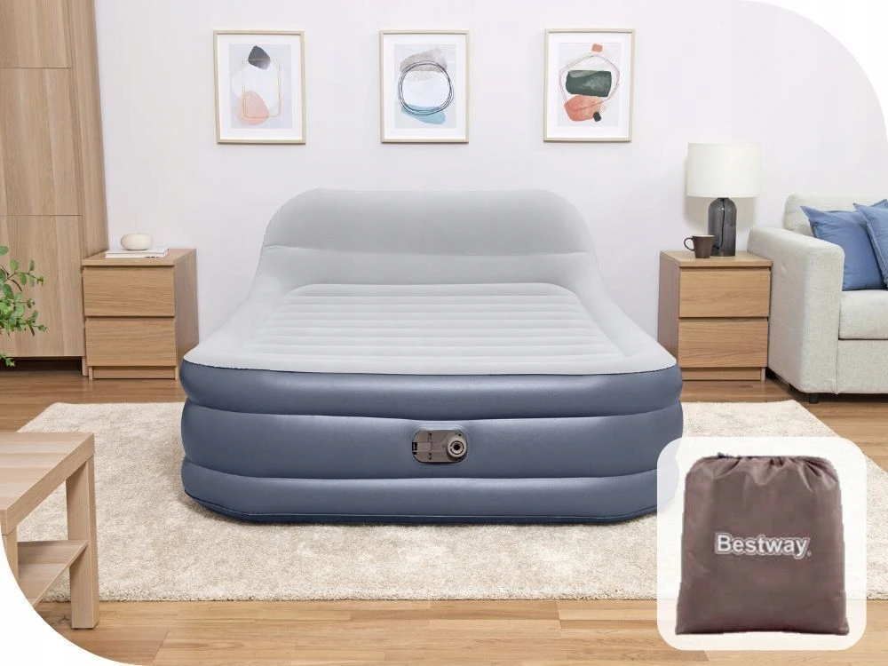 Pripučiamas čiužinys, dvigulė miegamoji lova su pompa 230V Bestway 67923