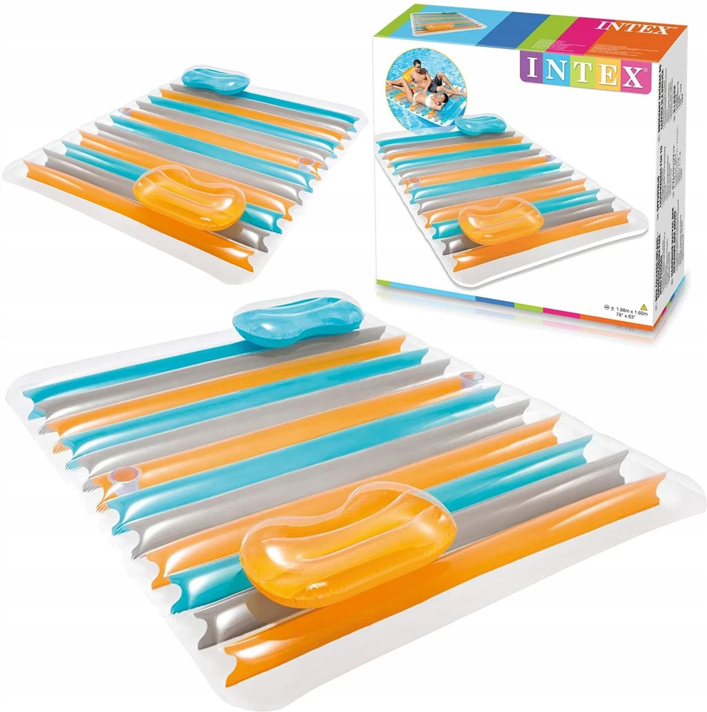 Pripučiamas čiužinys - gultas Intex Double Lounge 198x160 cm