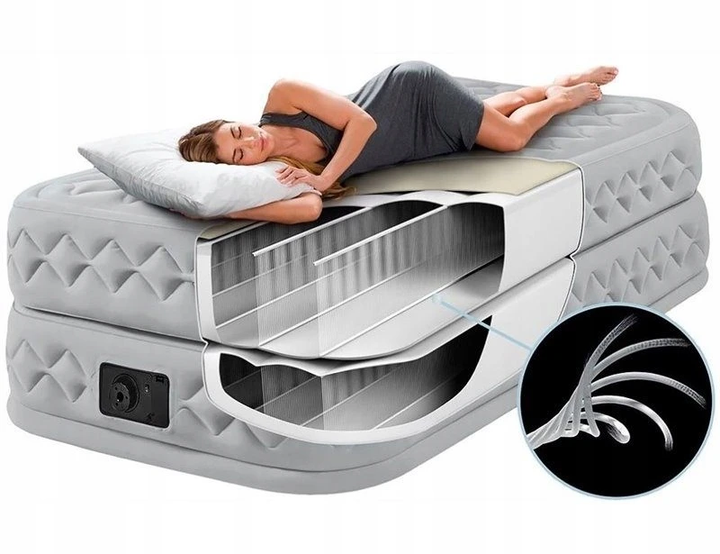 Pripučiamas čiužinys Intex Deluxe Supreme Air-Flow Twin, 191x99x51cm
