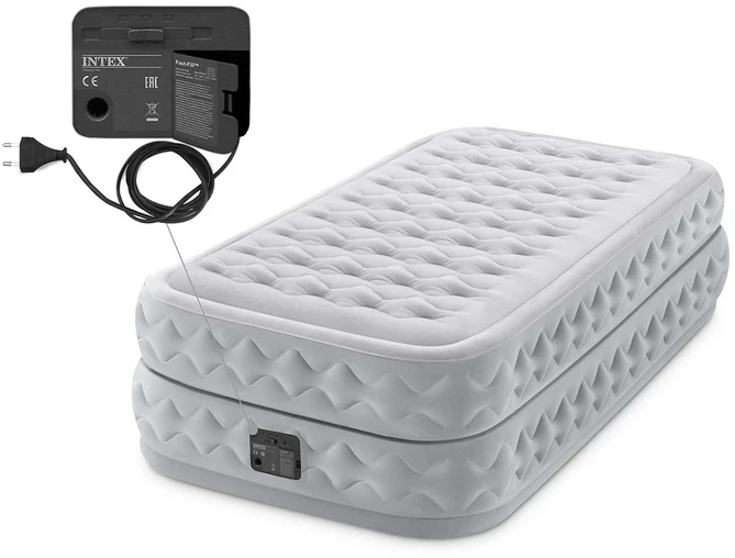 Pripučiamas čiužinys Intex Deluxe Supreme Air-Flow Twin, 191x99x51cm