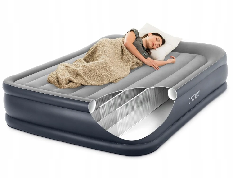 Intex 64132 vienvietis pripučiamas čiužinys su integruota pompa