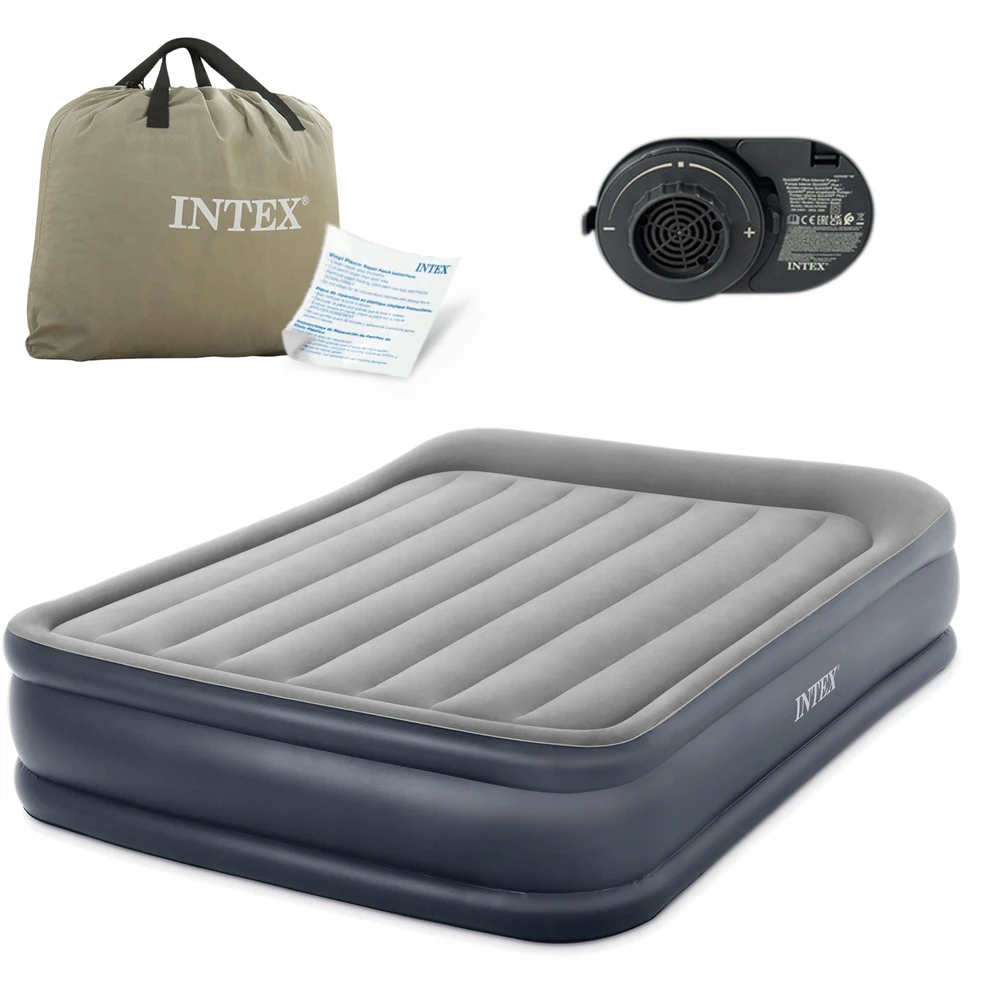 Intex 64132 vienvietis pripučiamas čiužinys su integruota pompa