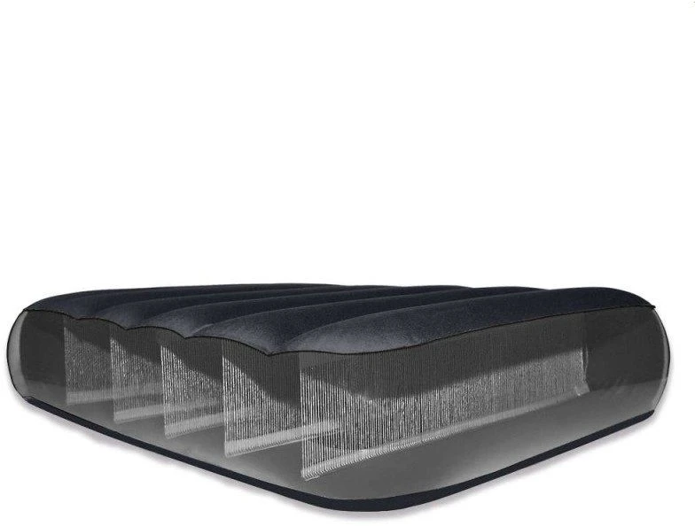 Intex Full Pillow Rest Classic Airbed su Fibre-Tech įmontuotu siurbliu, Juodas, 191x137x25cm
