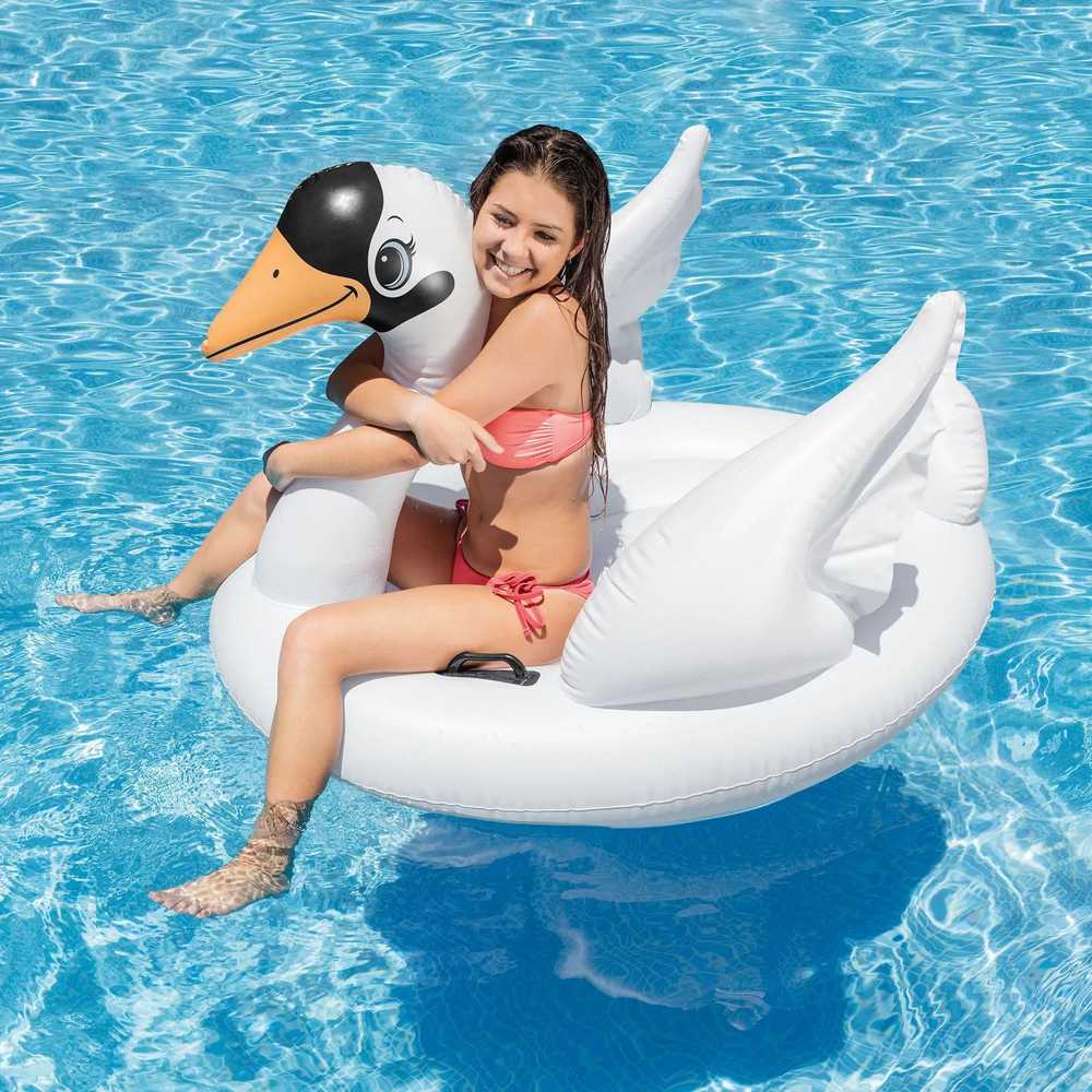 Pripučiamas čiužinys „Swan“, 130 x 102 x 99 cm, INTEX, 57557