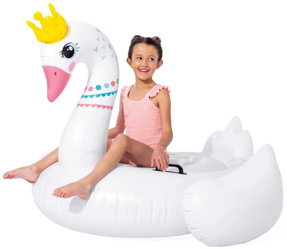 Pripučiamas gulbės plaukimo čiužinys 142 x 137 x 99 cm INTEX 57562