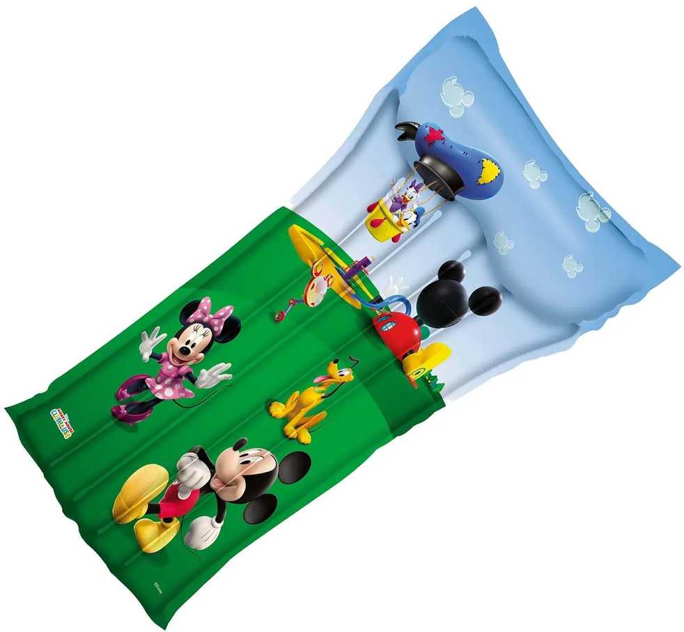 Pripučiamas čiužinys vaikams „Mickey“, 119 x 61 cm, „Bestway 91006“.