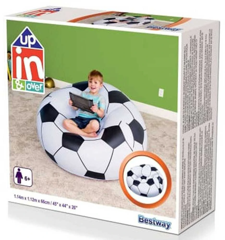 BESTWAY kėdė pripučiama Futbolas114cm x 112cm x 71cm, 75010B