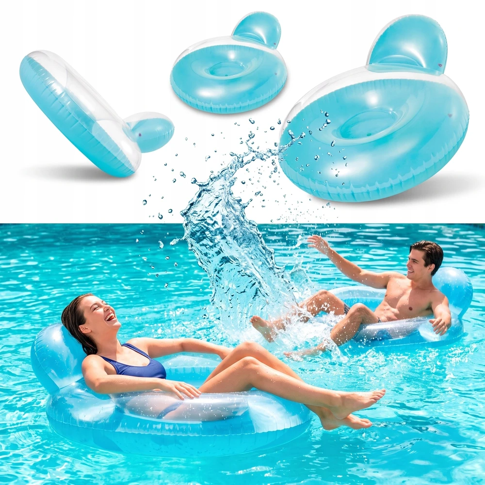 INTEX 58889 daugiafunkcis mėlynas fotelis 137 x 122 cm