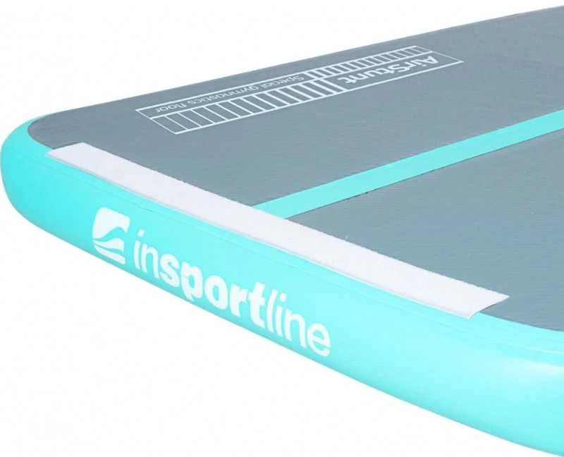 Pripučiamas gimnastikos kilimėlis inSPORTline Airstunt 400 x 100 x 10 cm, pilkas