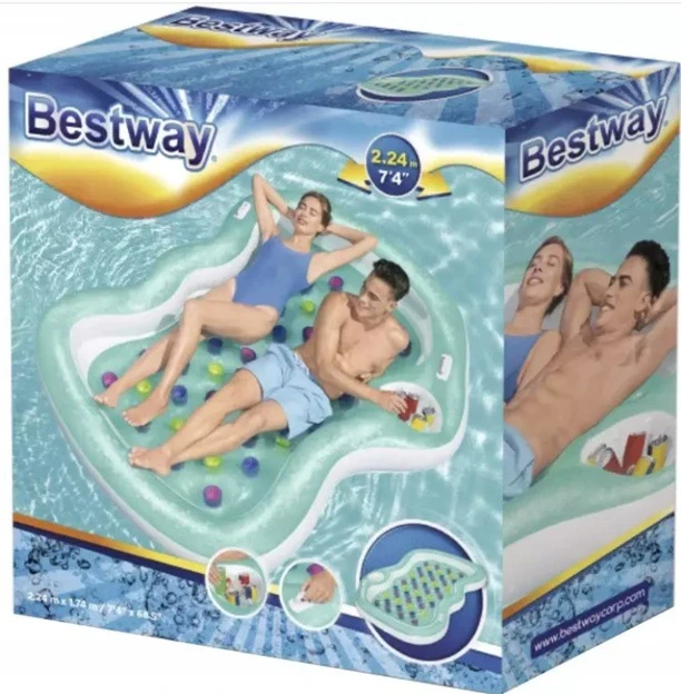 Bestway Dvigulis pripučiamas gultas 216x178cm