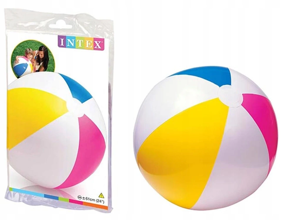 Intex Pripučiamas spalvingas paplūdimio kamuolys 61cm
