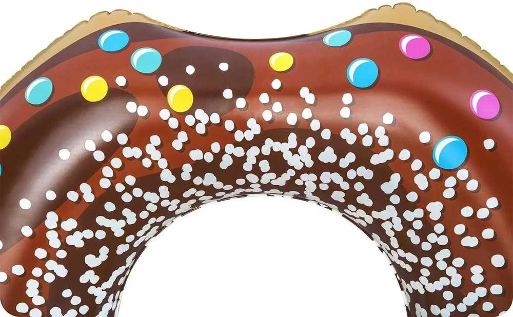 Pripučiamas paplūdimio ratas maudynėms rudas „Donut“ 107 cm „BESTWAY“