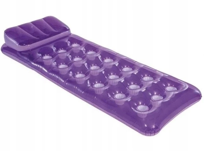 Pripučiamas plaukimo čiužinys 188 x 71 cm violetinės spalvos - 58890 INTEX