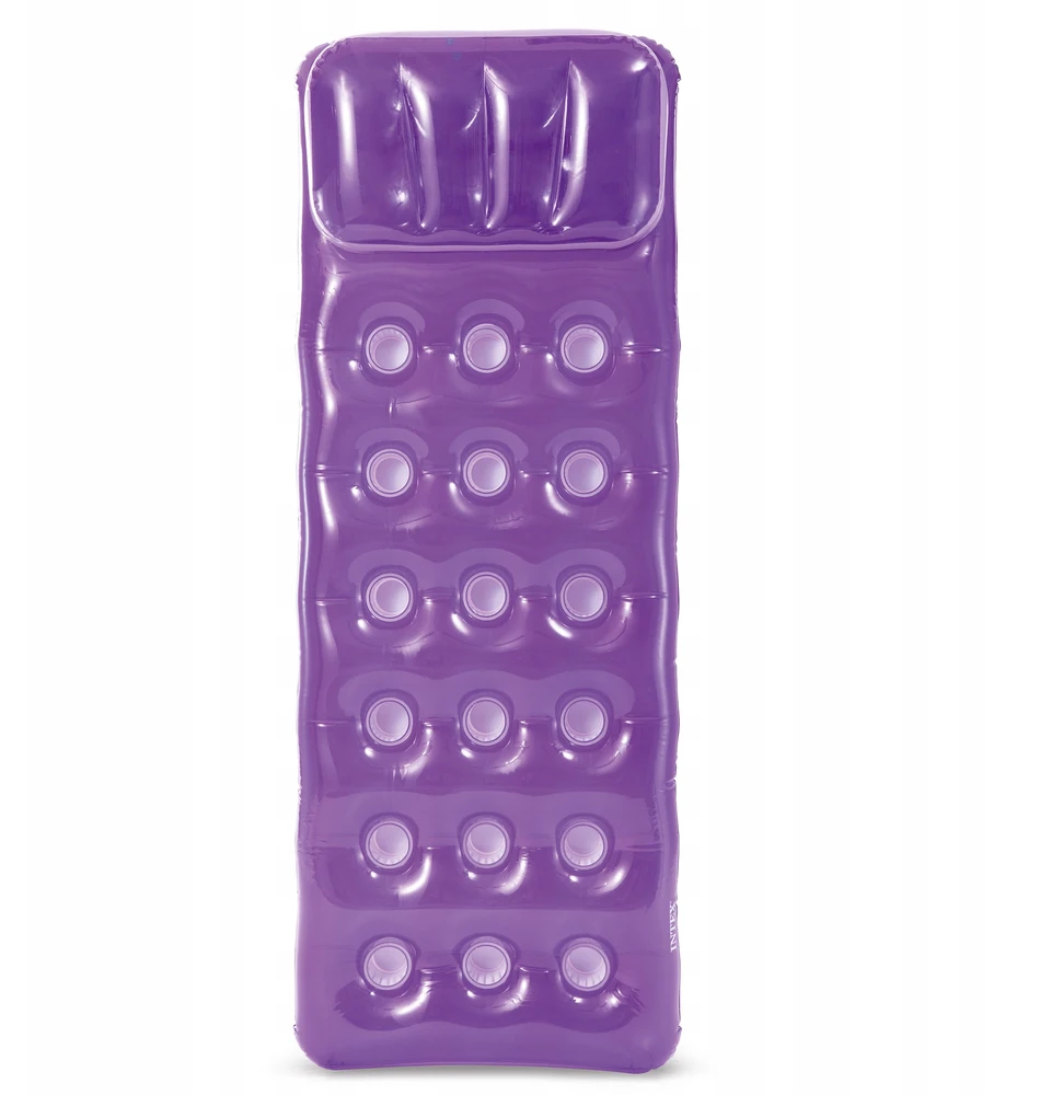 Pripučiamas plaukimo čiužinys 188 x 71 cm violetinės spalvos - 58890 INTEX