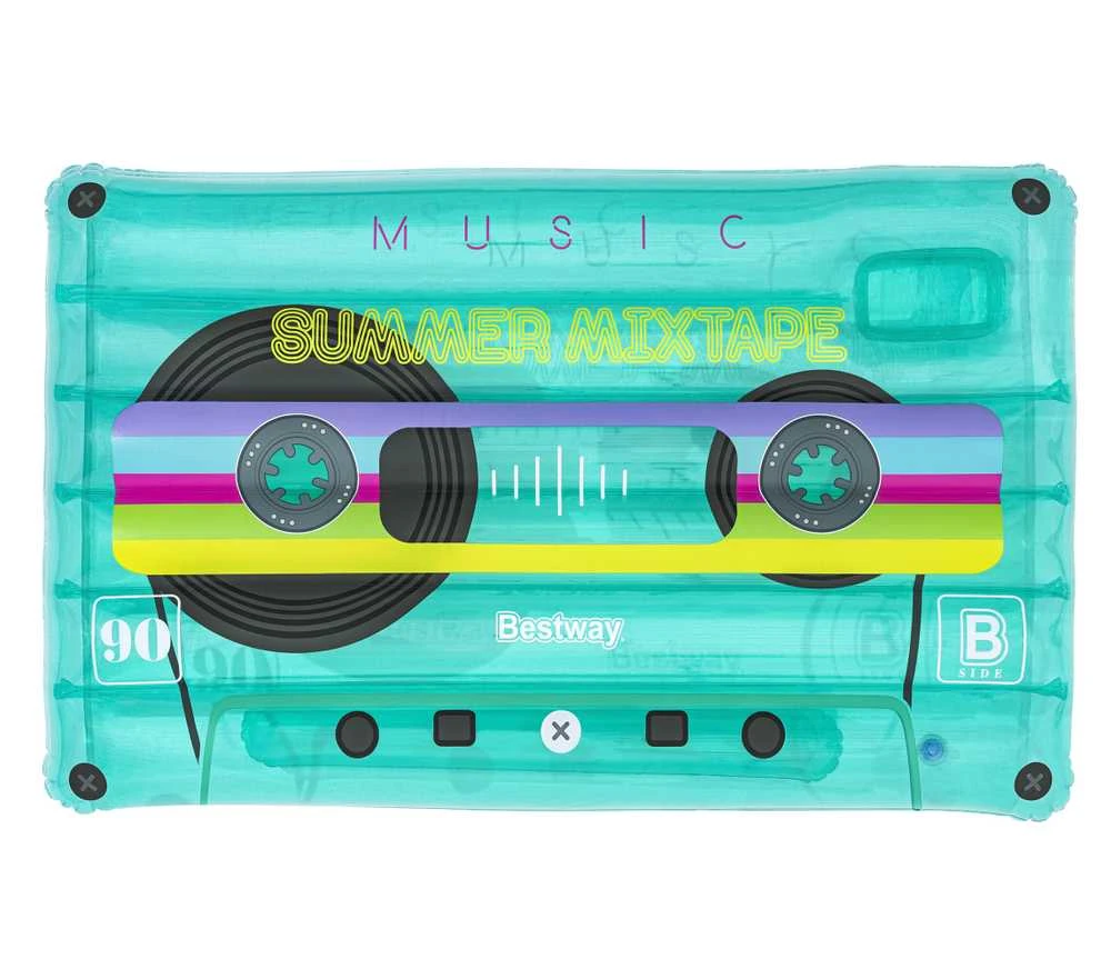 Pripučiamas plaukimo čiužinys Retro Beats Bestway 174x117cm